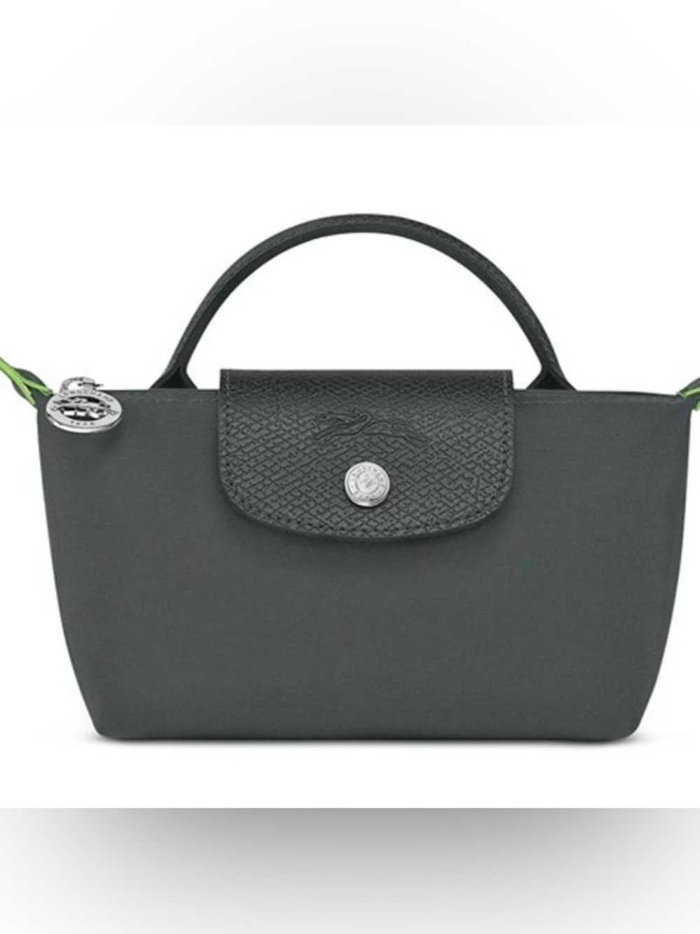 Longchamp Black Small Top-Handle Nylon Tote with Detachable Strap